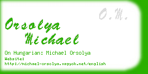 orsolya michael business card